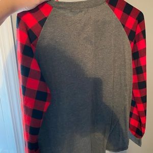 Cozy fall flannel tshirt
